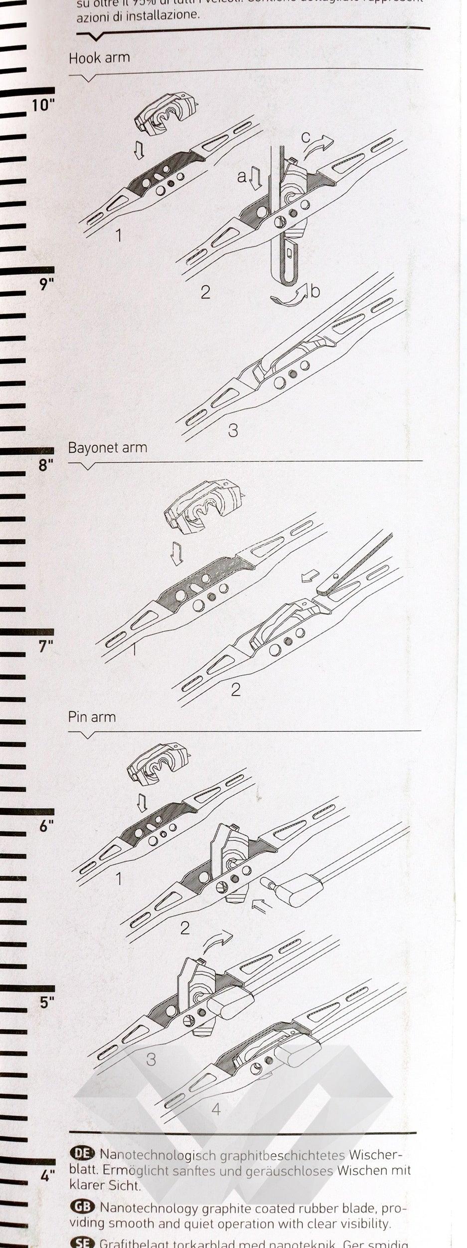 Stergator auto Hella, 20"/500mm