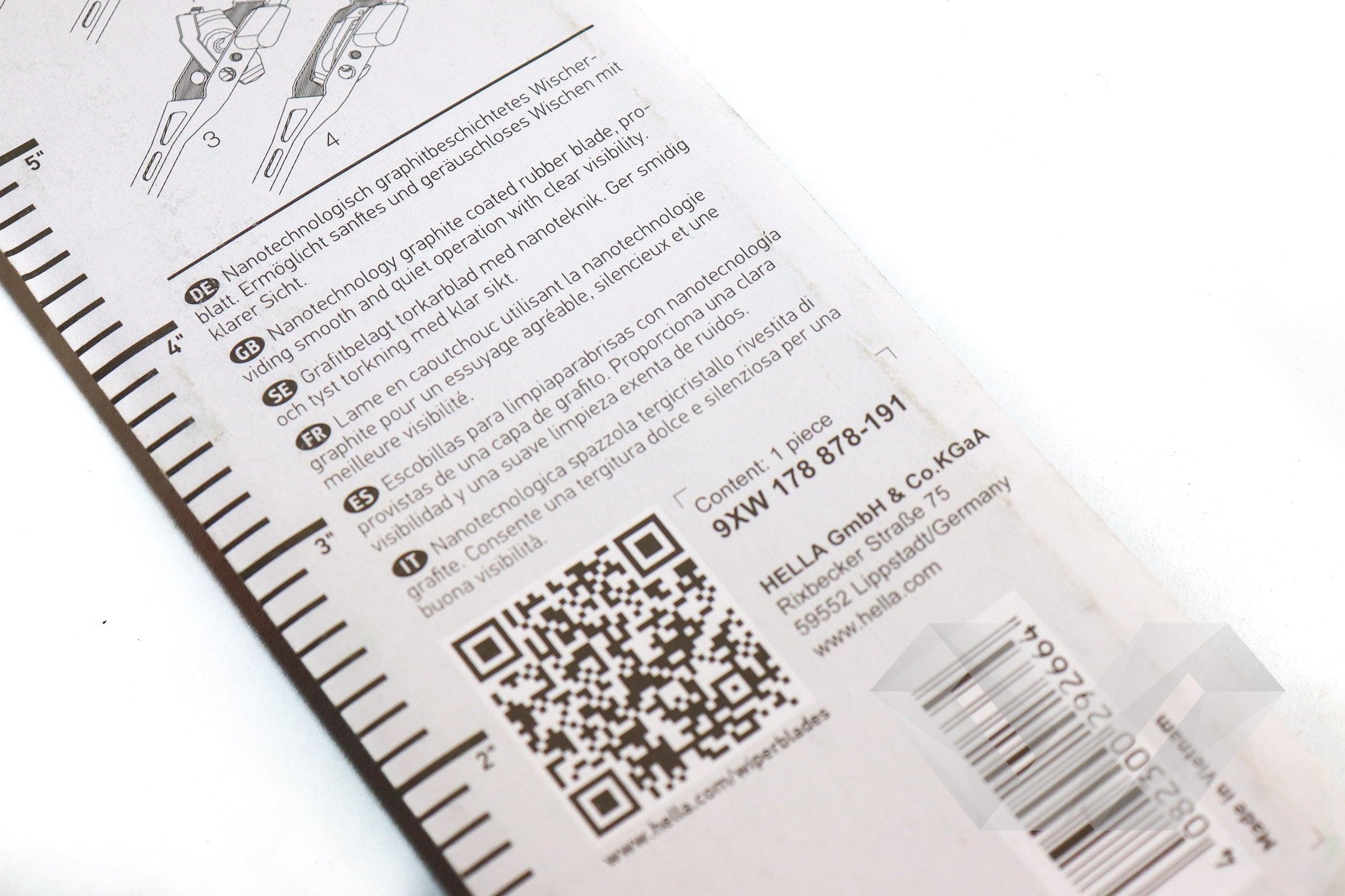 Stergator auto Hella, 26"/650mm