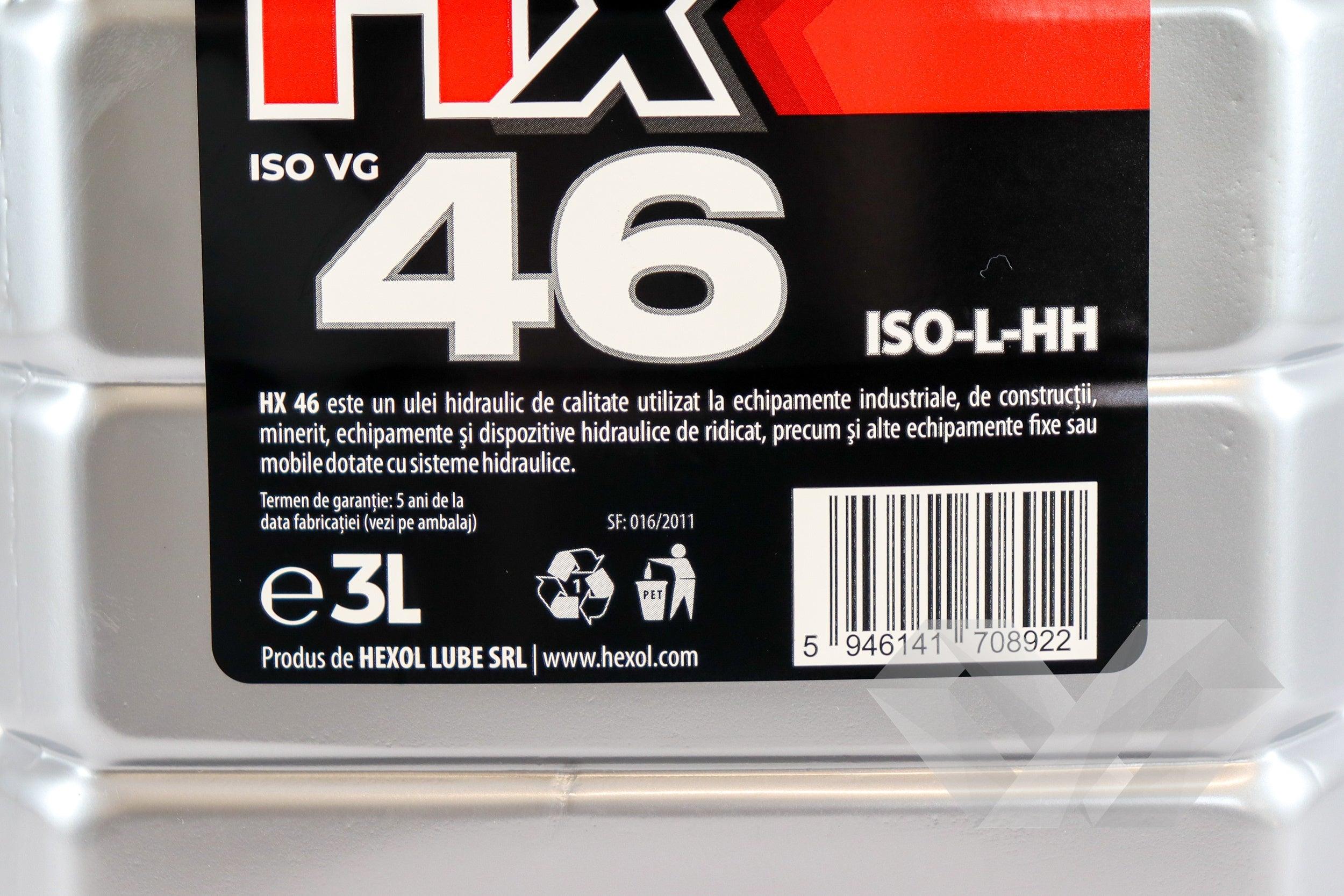 Ulei hidraulic HX 46 Hexol, 3L