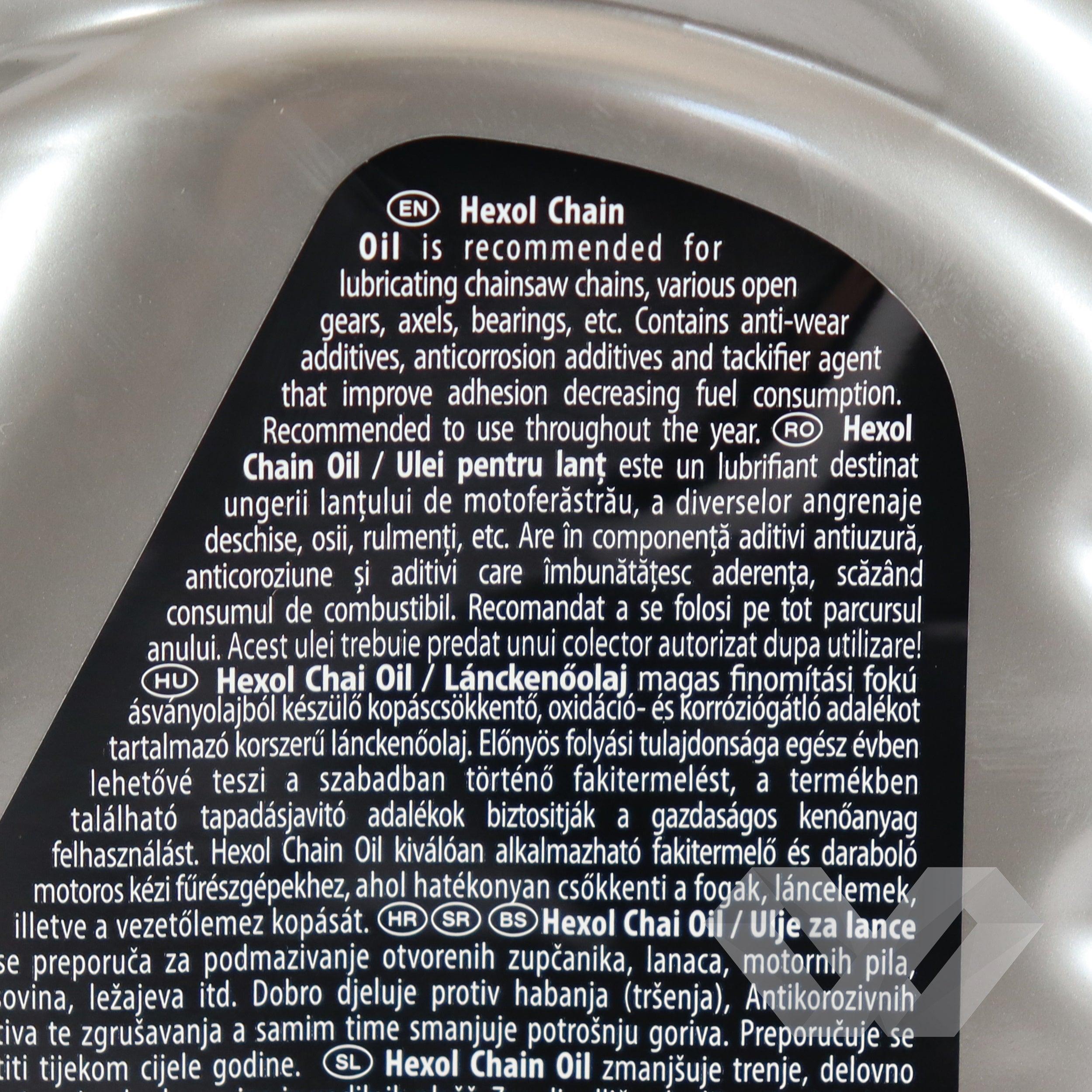 Ulei lant motoferastrau Hexol Standard, 1 litru