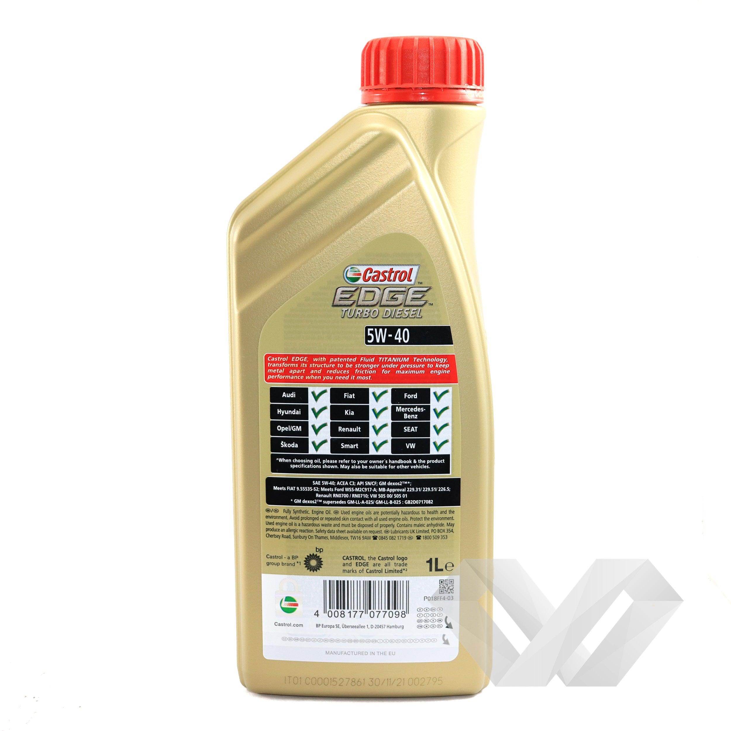 Ulei motor Castrol Edge Turbo Diesel 5w40, 1 litru