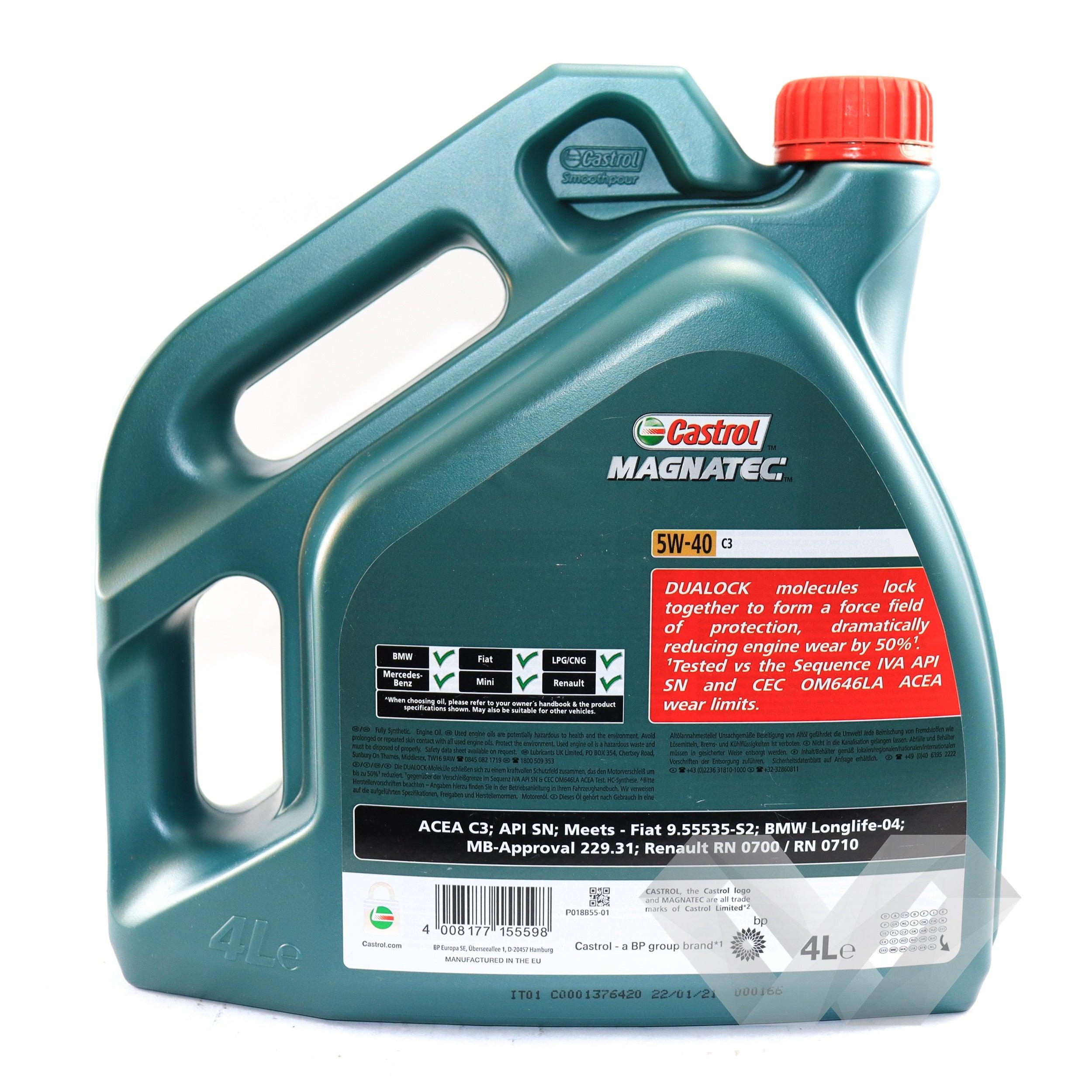 Ulei motor Castrol Magnatec 5w40 C3, 4 litri