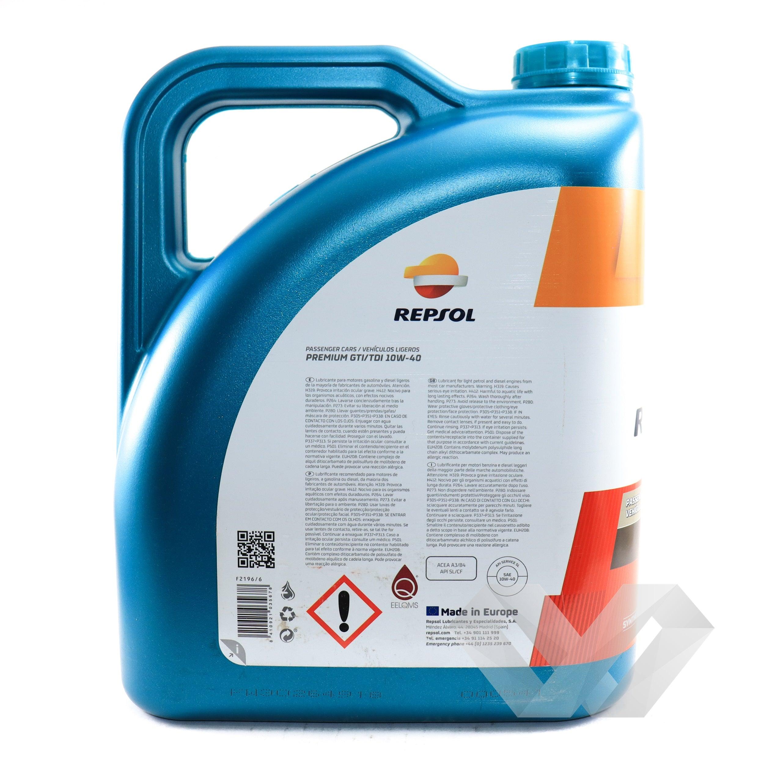 Ulei motor Repsol 10W40 GTI/TDI Premium 5 litri