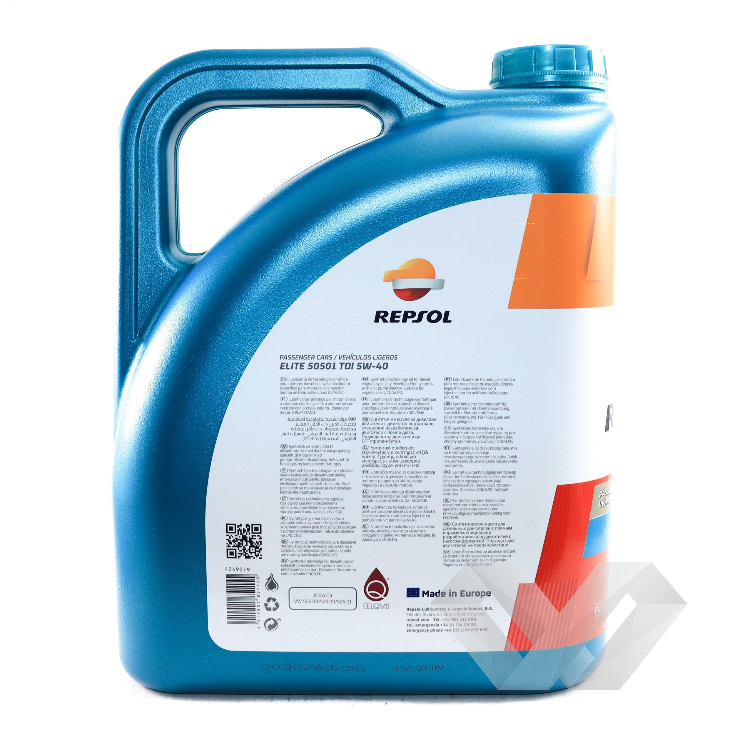 Ulei motor Repsol 5W40 50501 TDI 5 litri