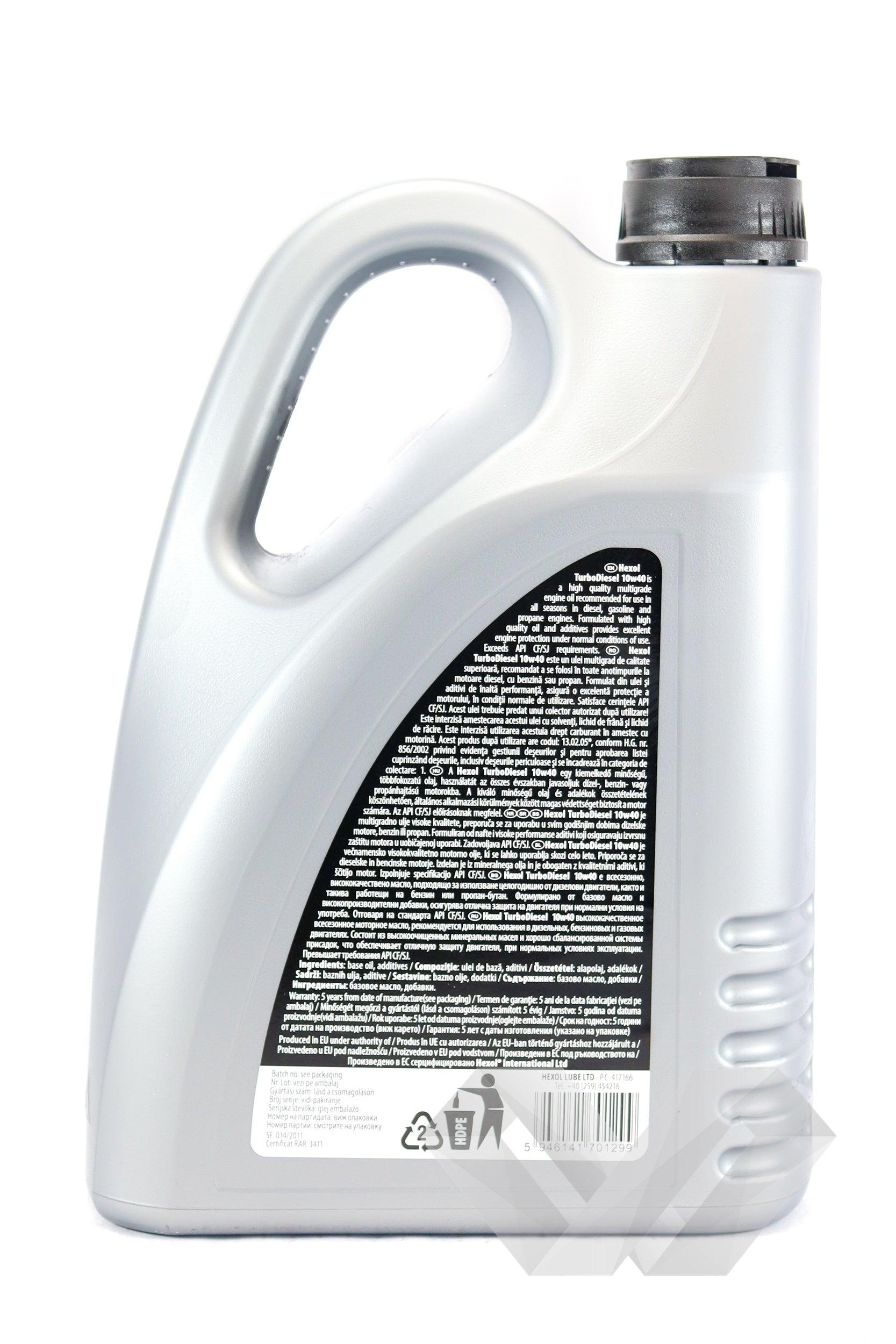 Ulei motor SAE 10W40 Hexol TurboDiesel