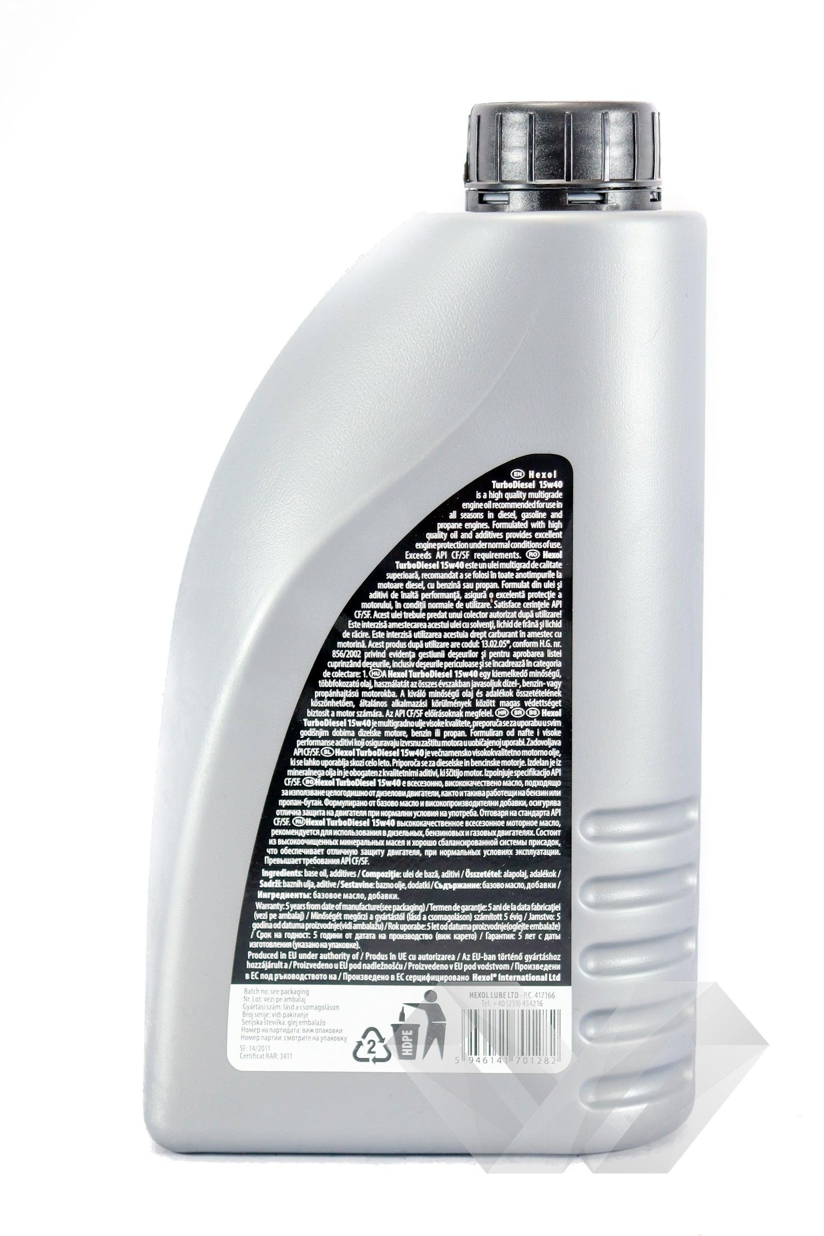 Ulei motor SAE 15W40 Hexol TurboDiesel