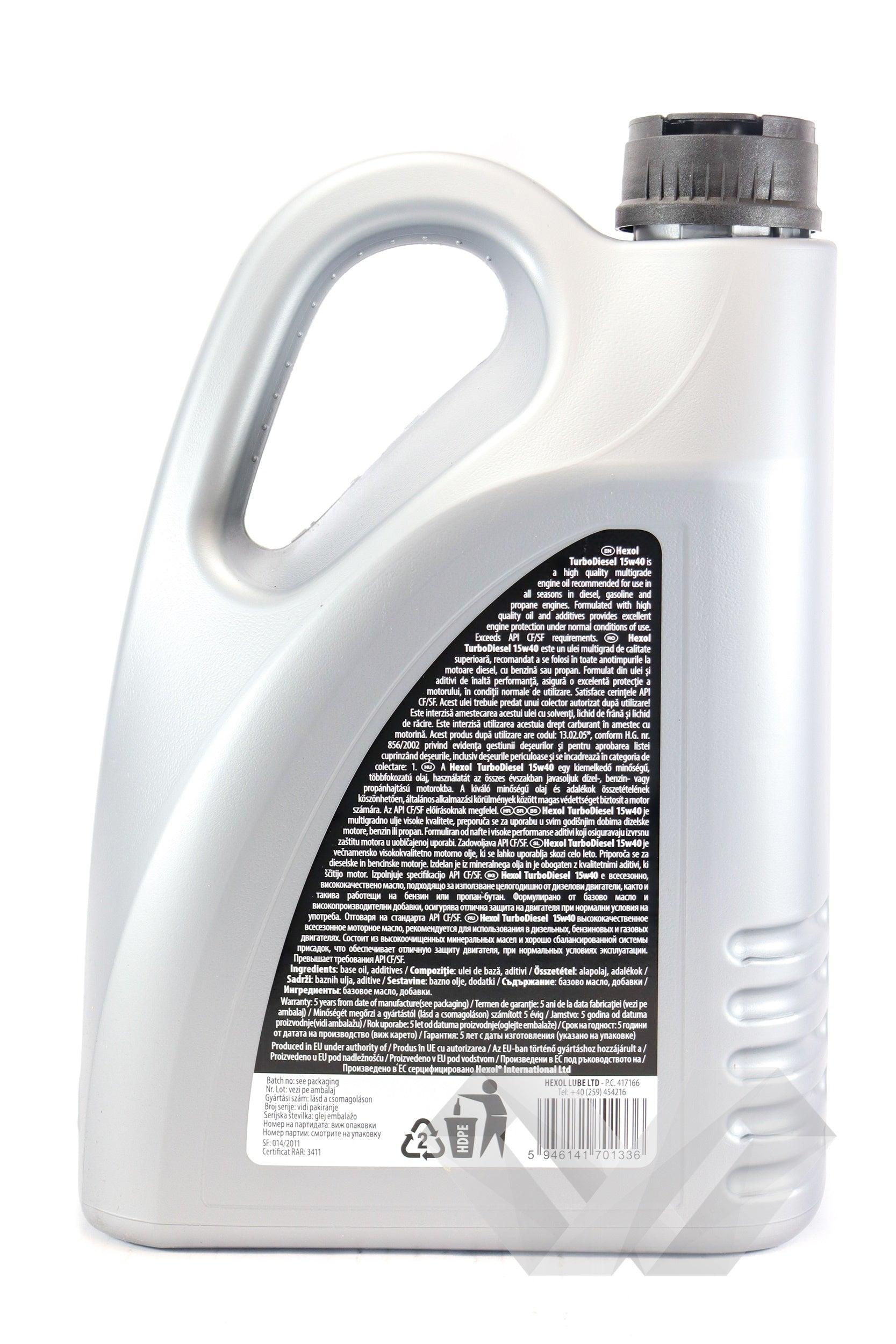 Ulei motor SAE 15W40 Hexol TurboDiesel