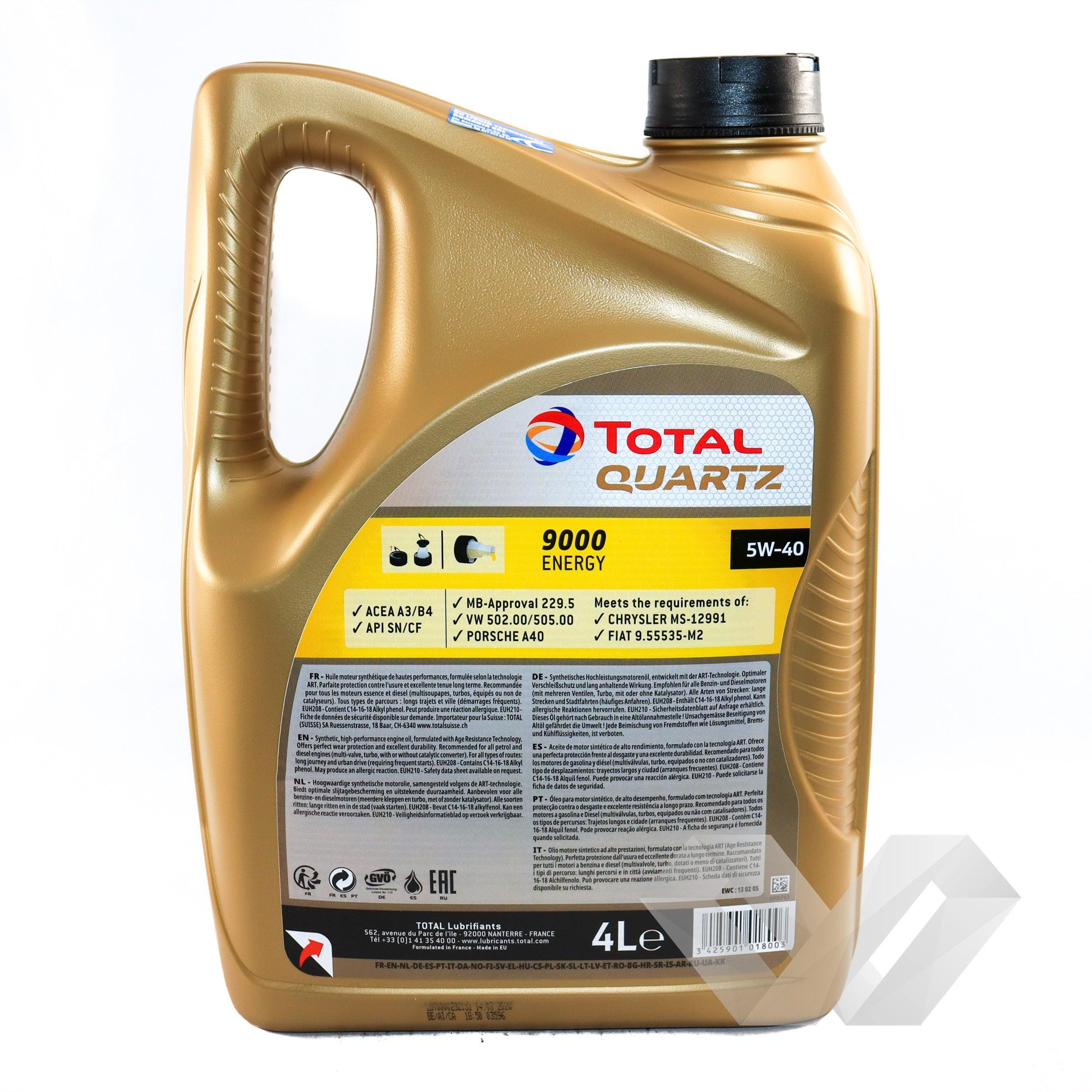 Ulei motor Total Quartz 5W40, 4L