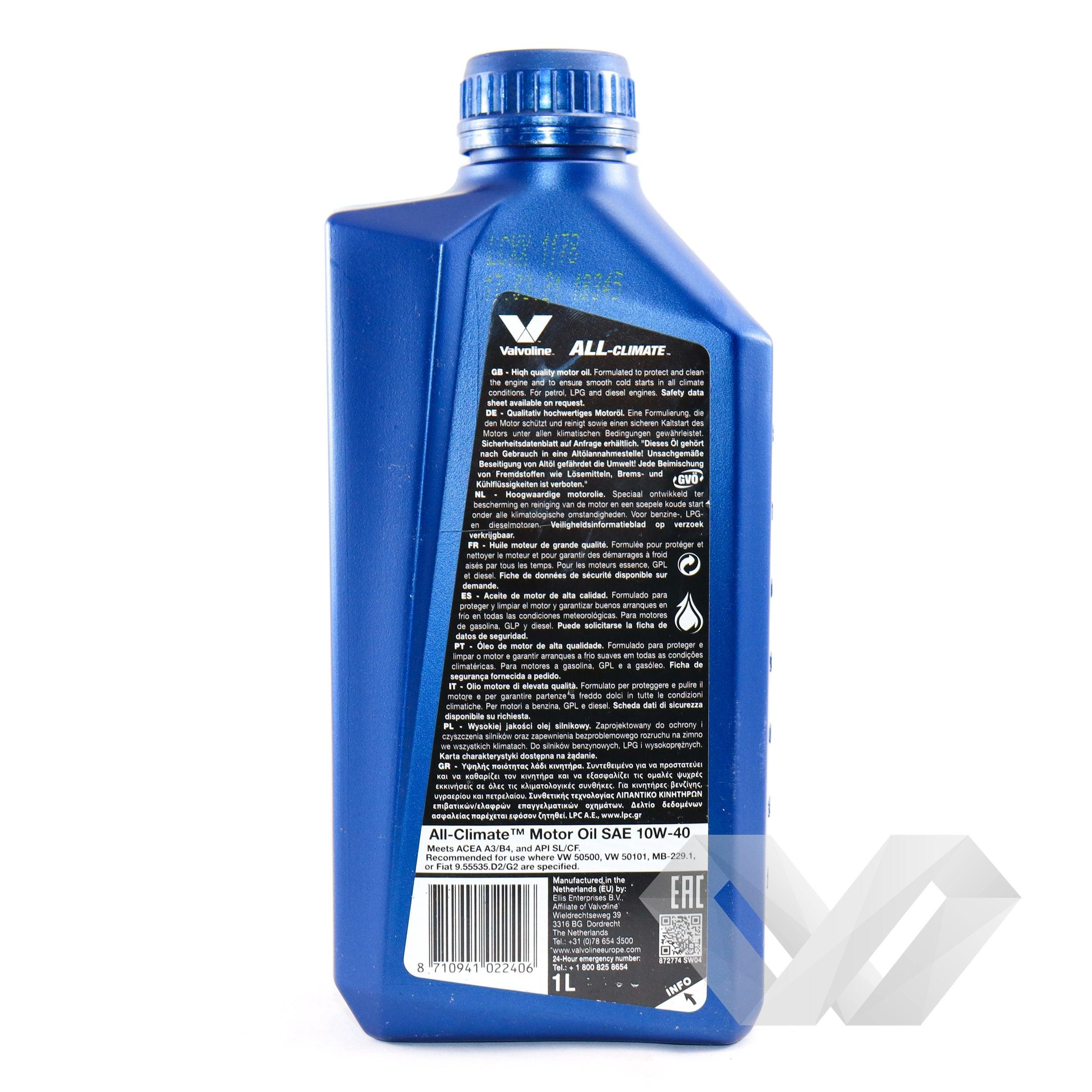 Ulei motor Valvoline 10W40 All-Climate 1 litru