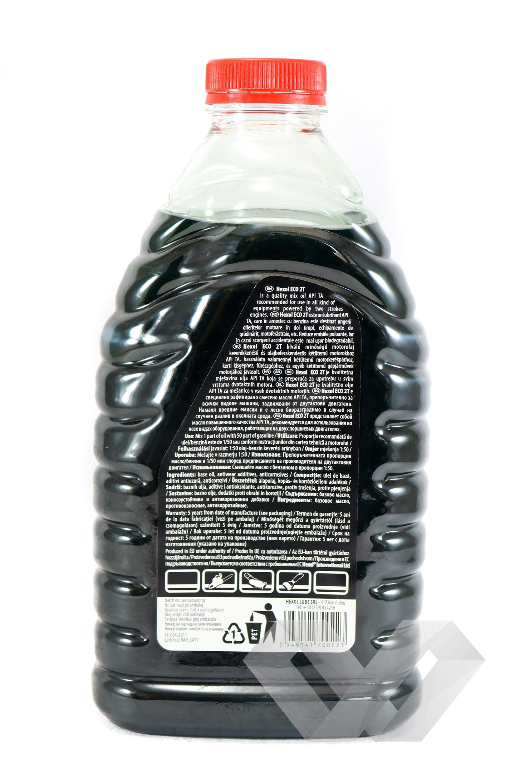 Ulei pentru amestec verde Eco 2T Hexol