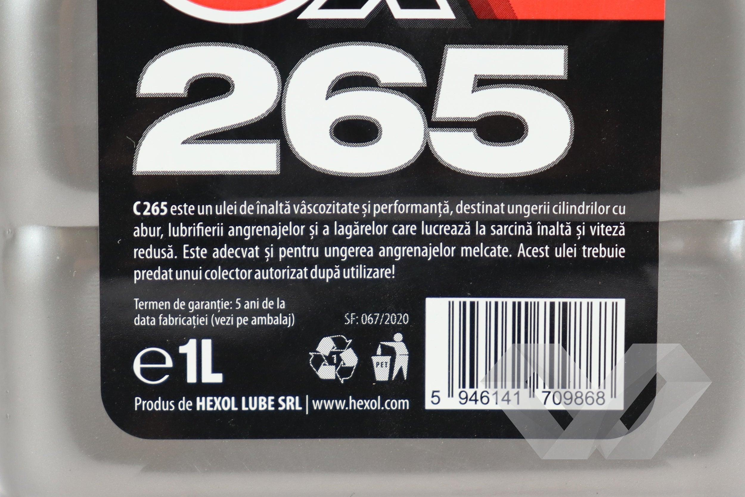 Ulei pentru cilindru CX 265 Hexol, 1L