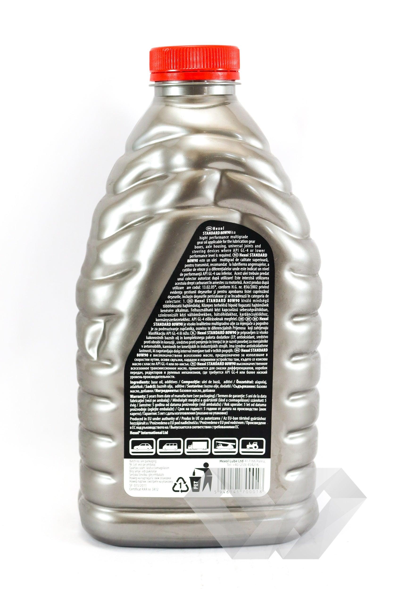 Ulei pentru transmisie SAE 80W90 Hexol Standard, 1L