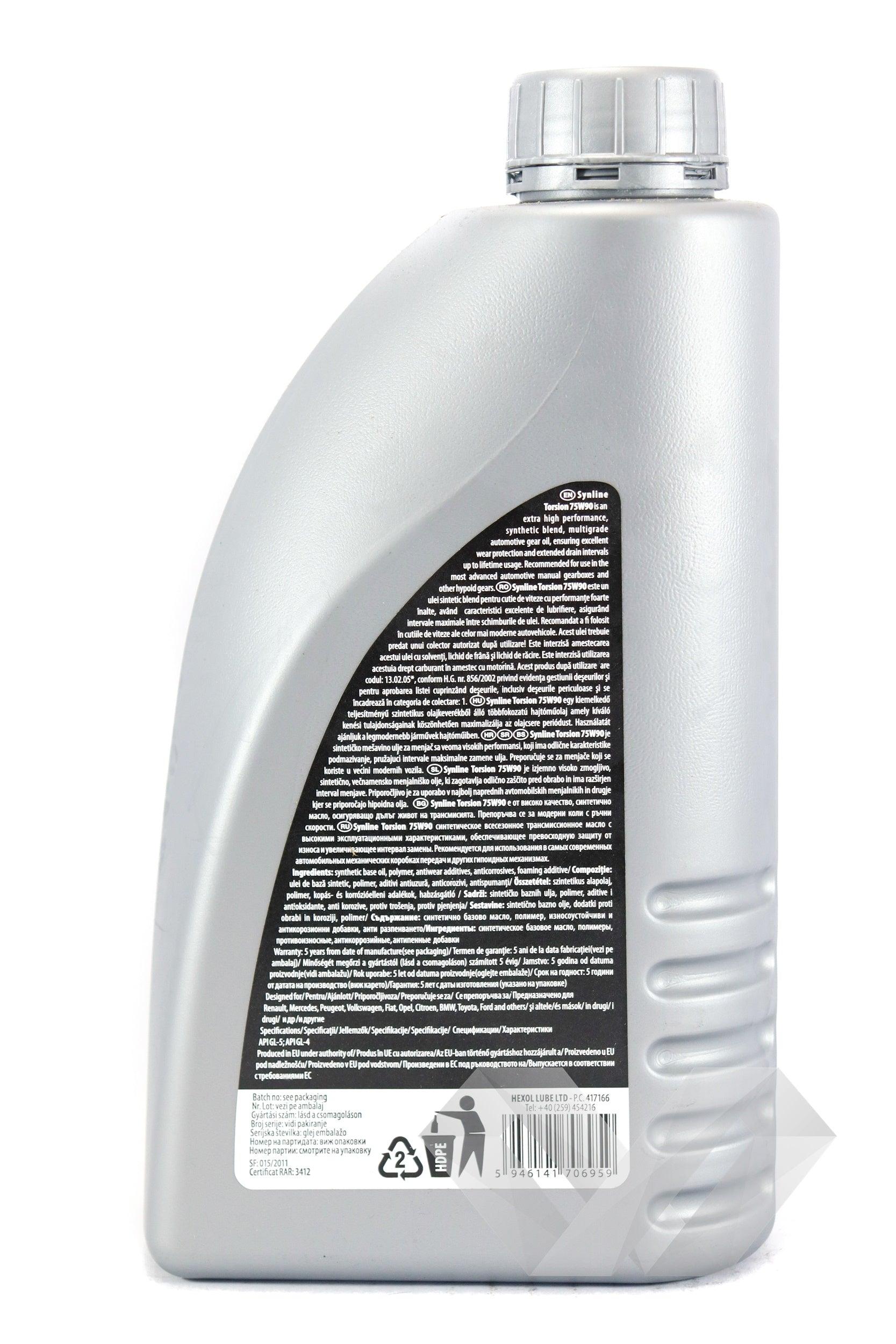 Ulei transmisie SAE 75W90 Hexol Torsion, 1L