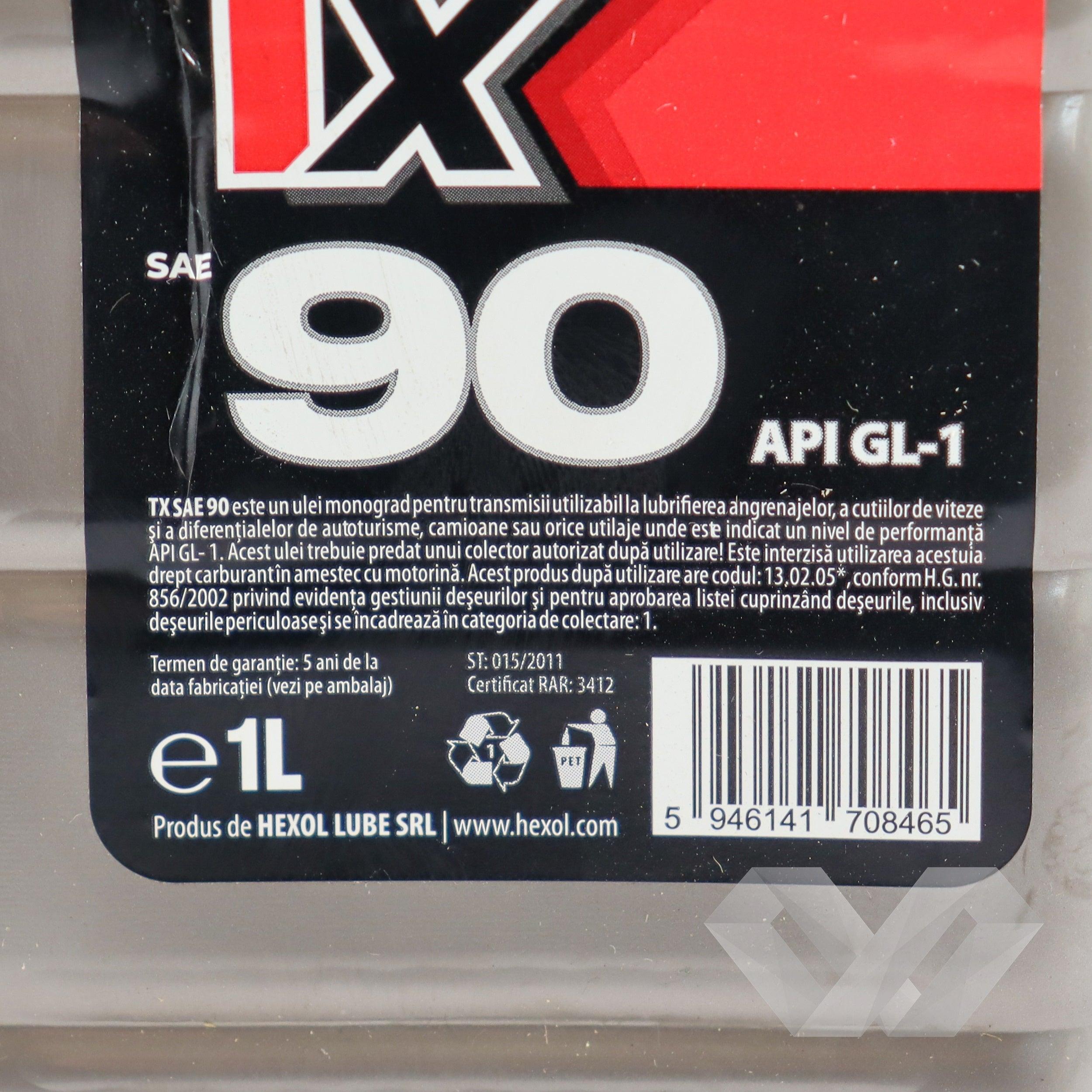 Ulei transmisie TX SAE 90 Hexol, 1L