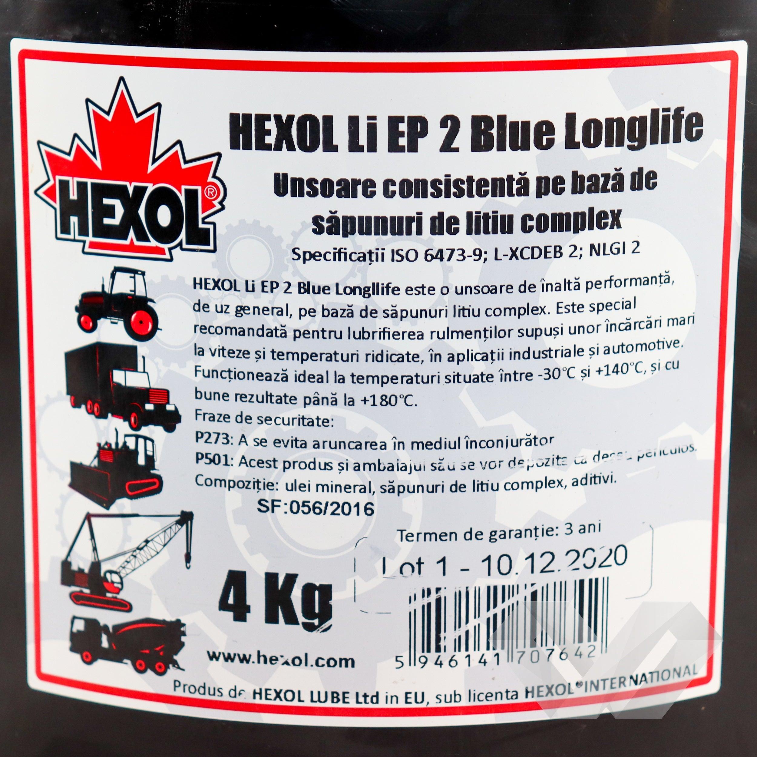 Vaselina LI EP2 Hexol, 4 kg