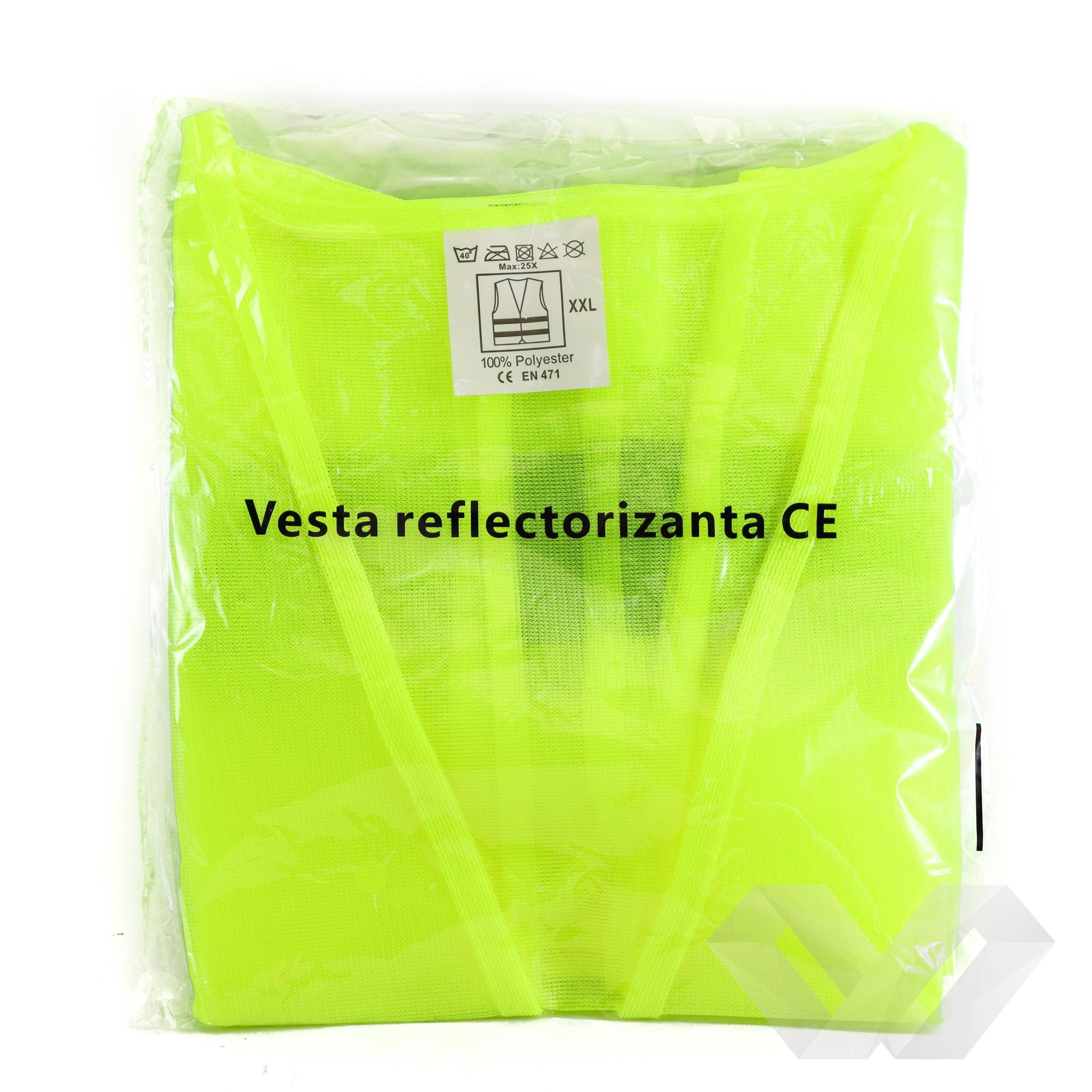 Vesta reflectorizanta verde/rosie