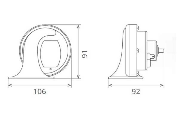  Claxon electromagnetic 12V 6A cu ton jos Seger