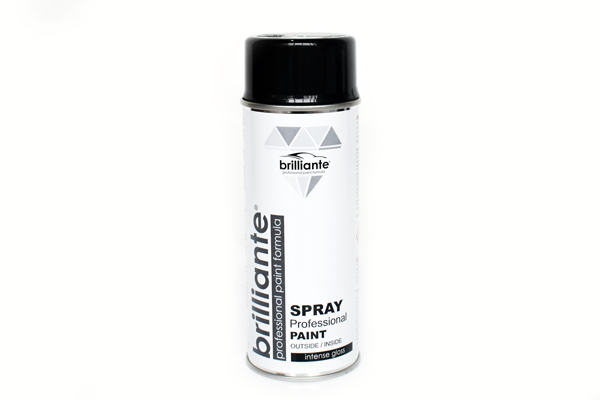 Spray negru lucios RAL 9005 Brilliante 400ml