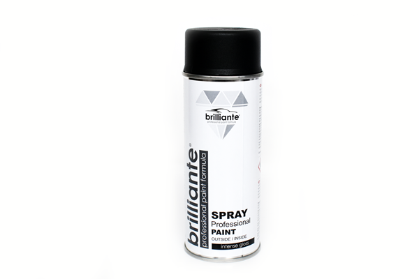 Spray vopsea negru grafit mat RAL 9011 Brilliante 400ml
