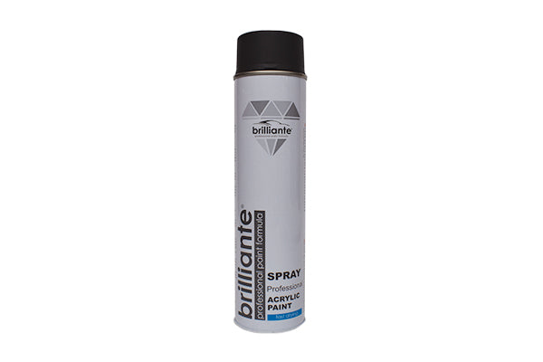 Spray vopsea acrilica negru mat RAL 9005 Brilliante 600ml