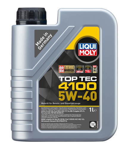 Ulei TOP TEC 4100 5W-40- API SN/CF; ACEA A3/B4/C3 (3700)- 1L Liqui Moly