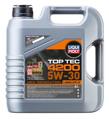 Ulei TOP TEC 4200 5W-30- VW 504 00/507 00 (3706)- 4L Liqui Moly