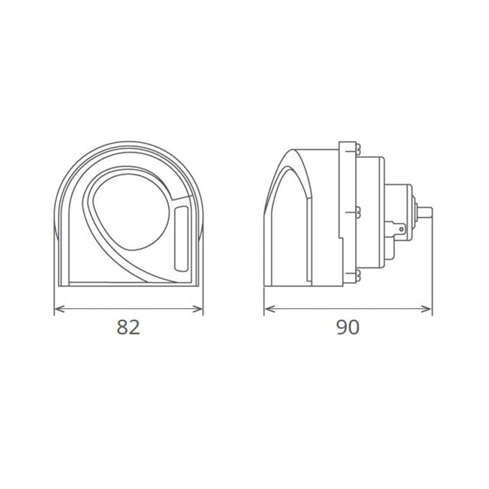  Claxon electromagnetic, tip melc, 24V 3A cu ton inalt, DESIGN LIGHT Seger