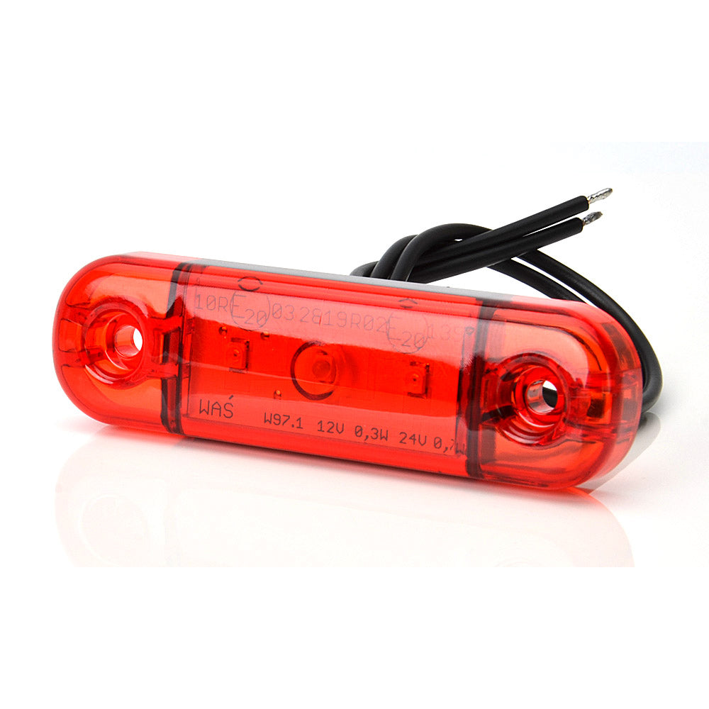 Lampa gabarit LED 709 W97.1, 12V-24V, pozitie rosu WAS