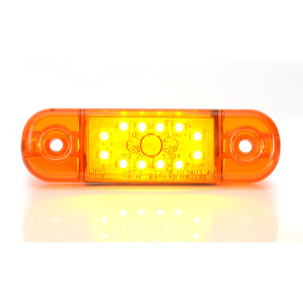 Lampa gabarit LED 714 W97.3, 12V-24V, pozitie portocaliu WAS