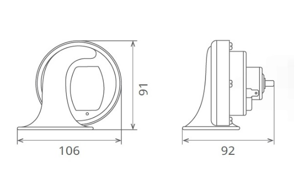  Claxon electromagnetic 12V 6A cu ton inalt Seger