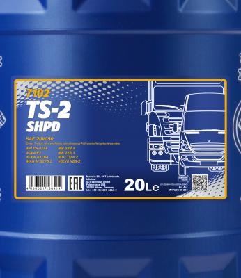 Ulei TS-2 SHPD 20W-50- 20L Mannol