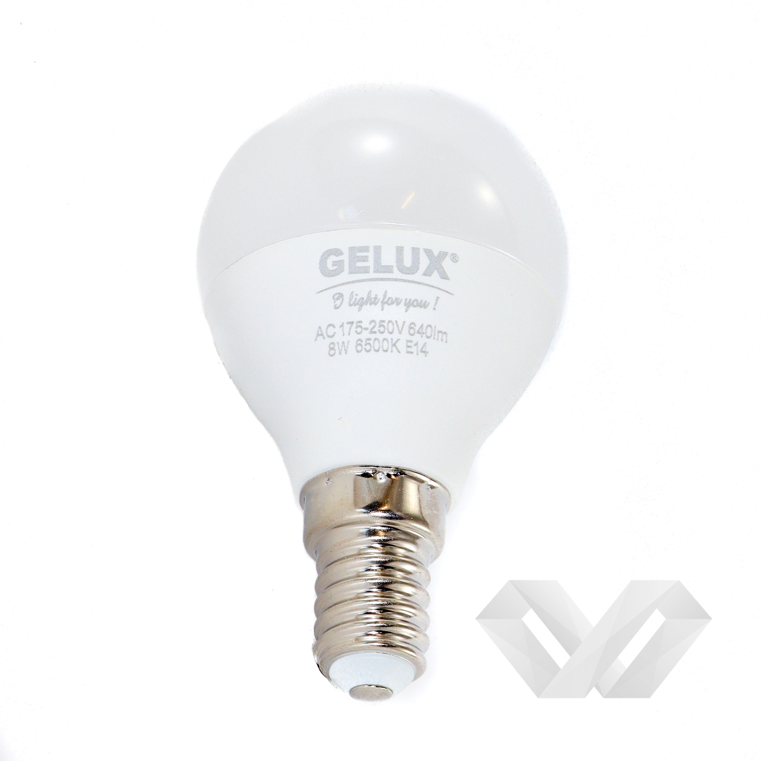 Bec LED Sferic 5W E14 ECOLED, echivalent 40W lumina calda, Gelux