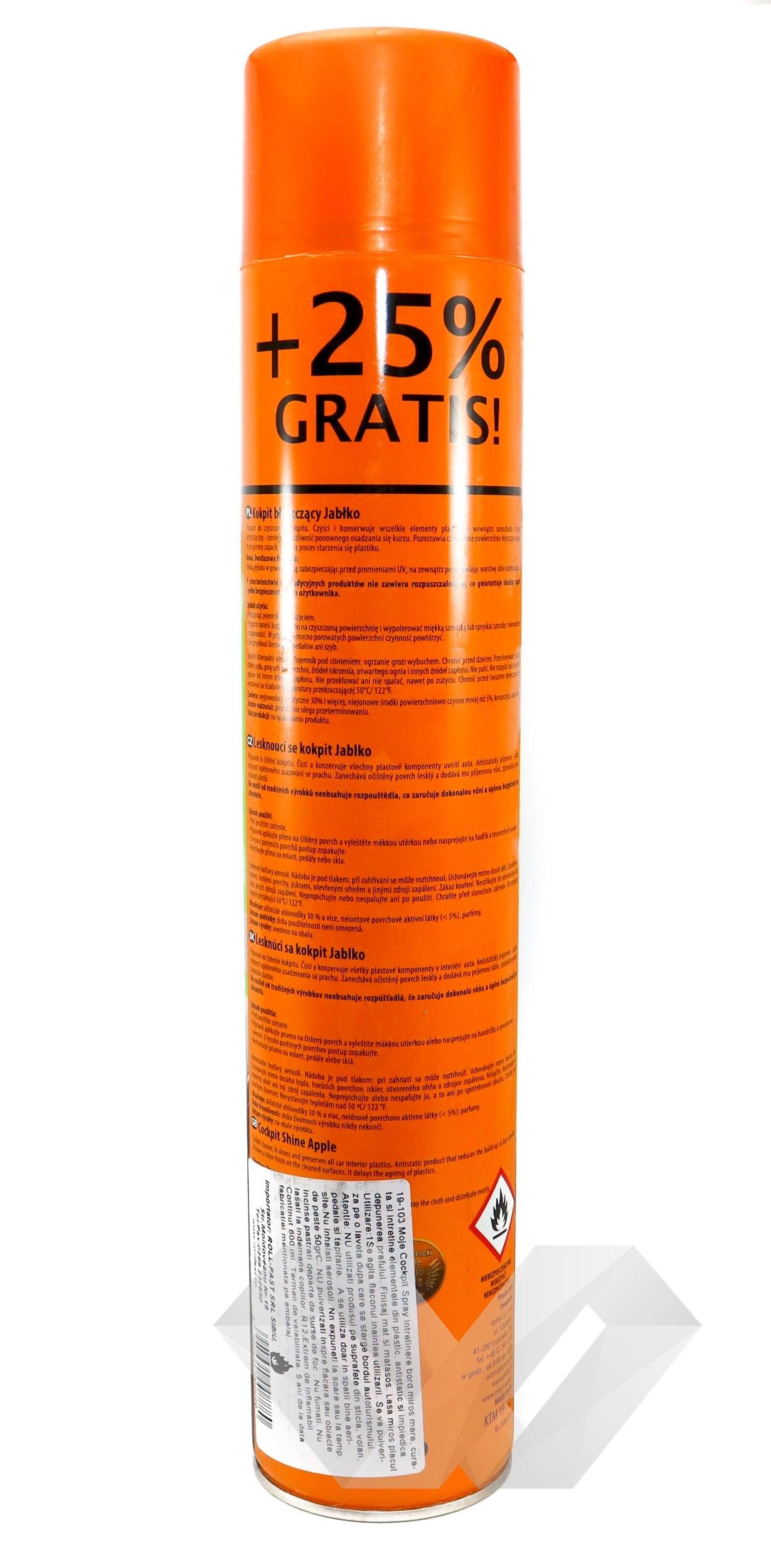 Spray silicon parfumat Moje Auto Mere, 600 ml