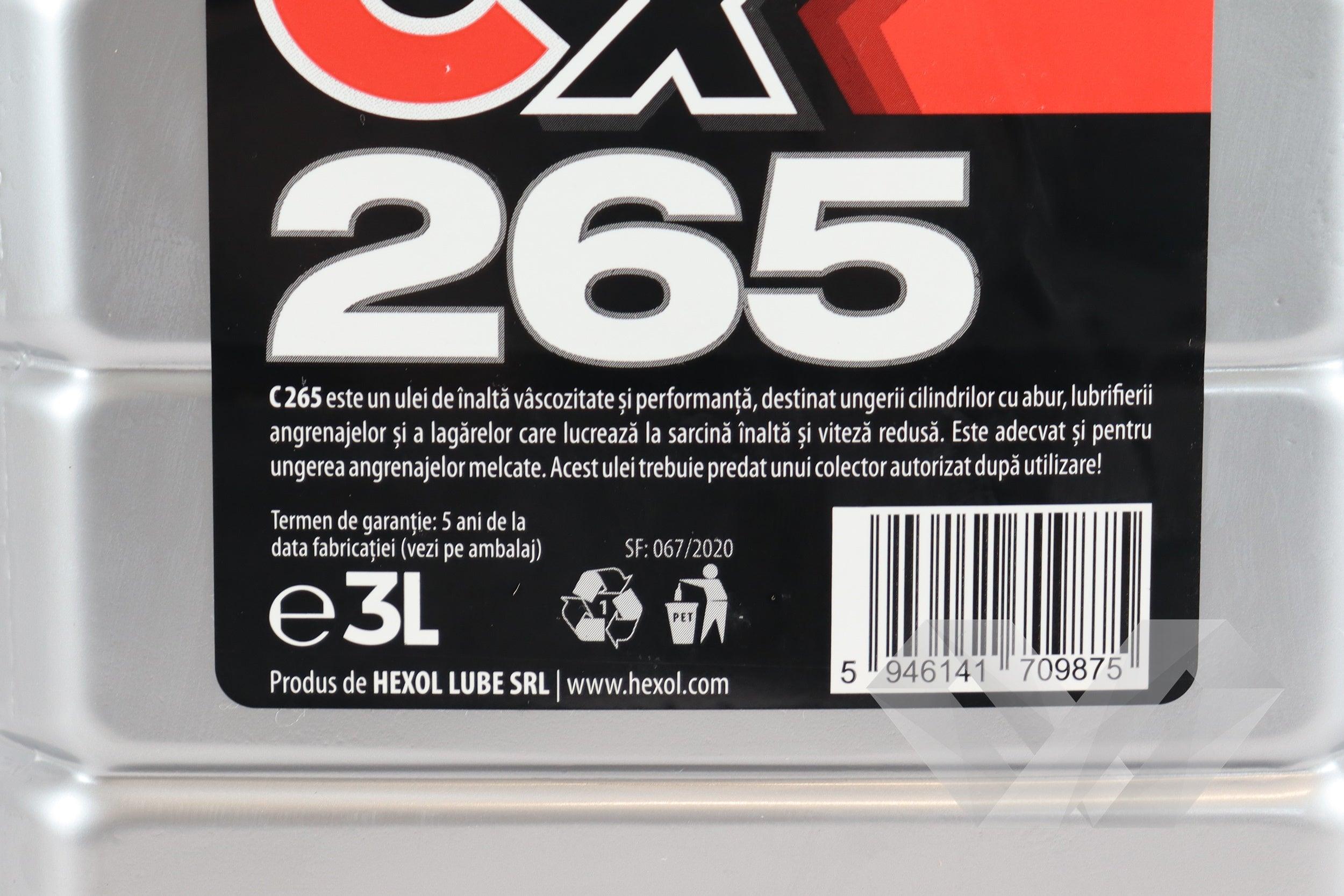 Ulei pentru cilindru CX 265 Hexol, 1L